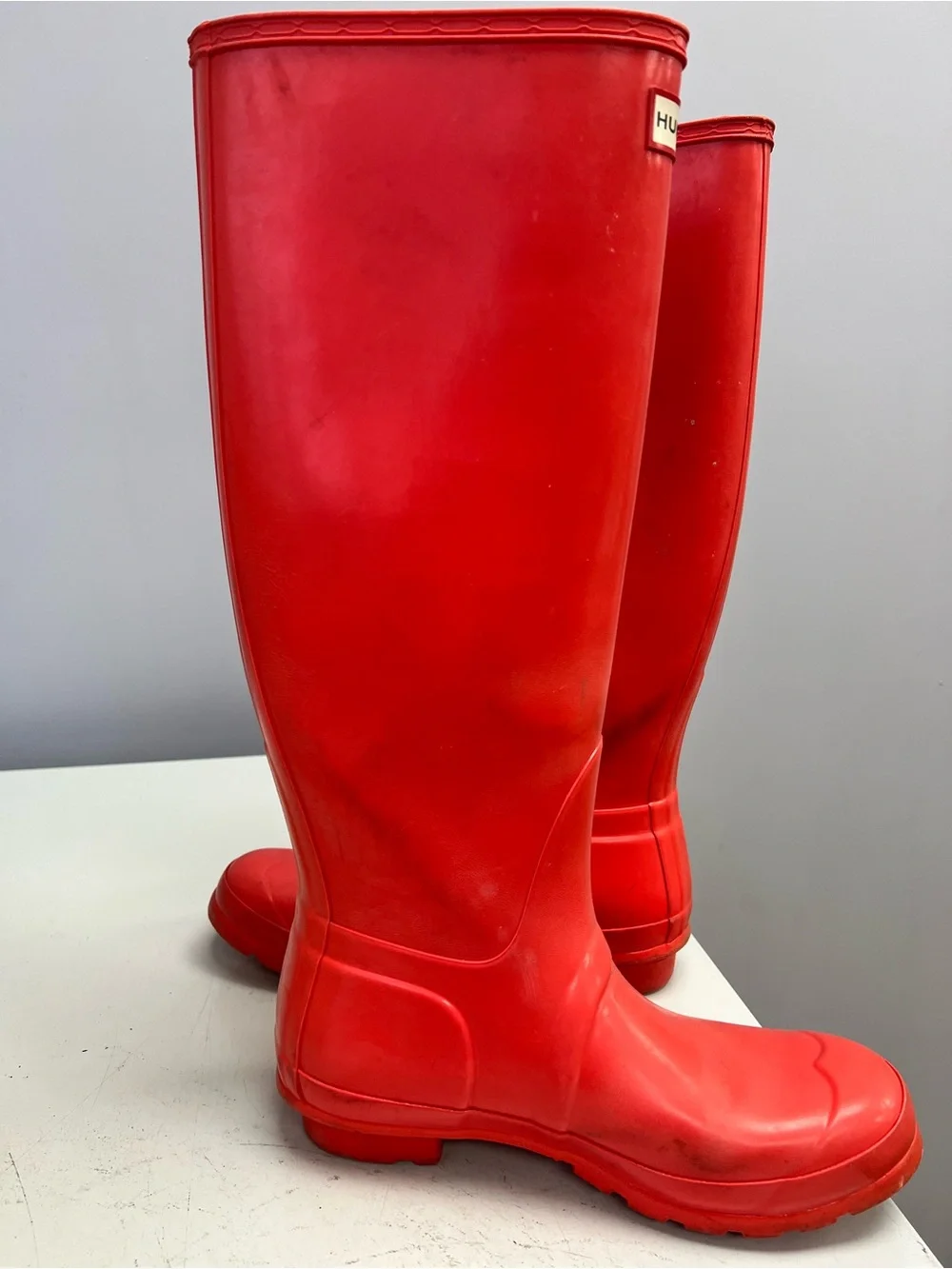 Hunter Tall Coral Rain / Work Boots Women’s 8